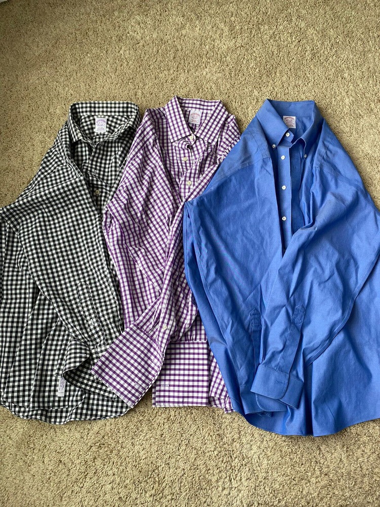 brooks brothers button down shirts 16-16 1/2 35
